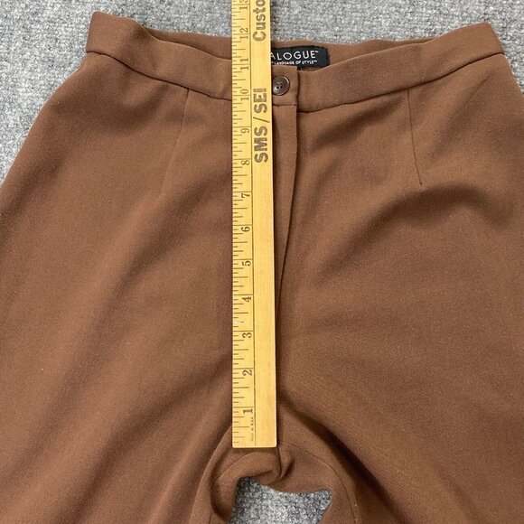Dialogue Pant Suit Womens 4 Brown 2 Pc New Language of Style Brown Jacket Pants - Picture 16 of 16